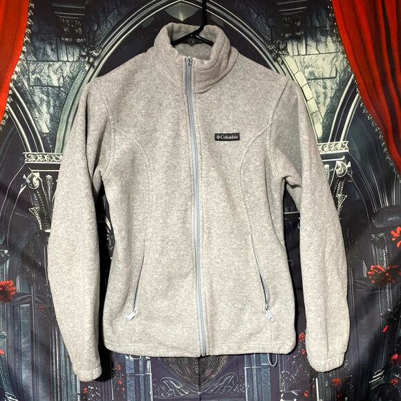 Columbia Benton Springs Jacket Women's XS Gray Fleece Outdoor Hiking Gorpcore - Picture 1 of 4